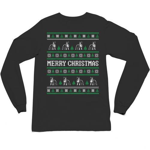Ugly Sweater Boston Terrier Dog Christmas Dog Lover Xmas Men Women Kids Unisex Long Sleeve T-Shirt - Bostonterriersmerch.com