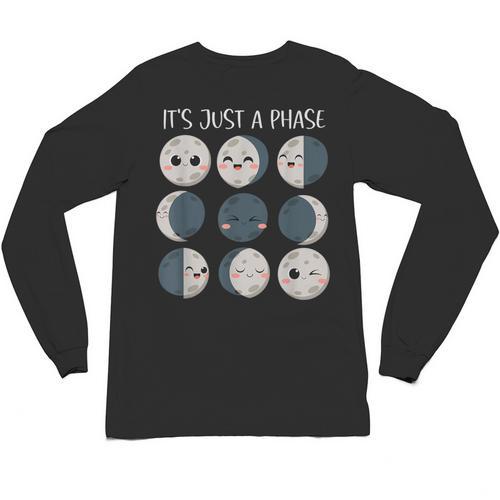 Women Science Teacher Moon Phases Scientist Back To School Unisex Long Sleeve T-Shirt - teacherstshirts.com