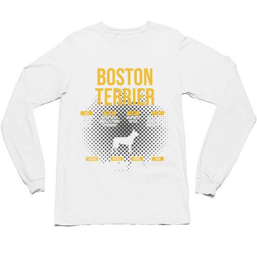 Anatomy Of Boston Terrier Dog Lover Unisex Long Sleeve T-Shirt - Bostonterriersmerch.com