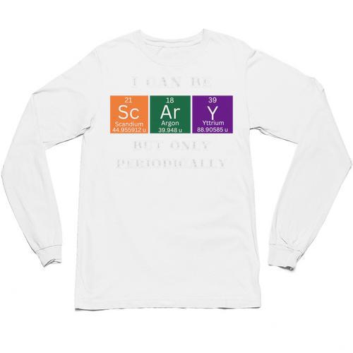 Chemisty Science Teacher Periodic Table Halloween Unisex Long Sleeve T-Shirt - teacherstshirts.com AU