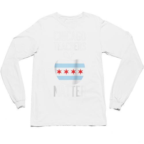 Chicago Teachers Matter Support Union Education Red For Ed Raglan Baseball Tee Unisex Long Sleeve T-Shirt - teacherstshirts.com