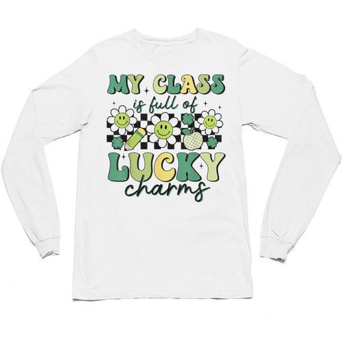 My Class Is Full Of Lucky Charms St Patricks Day Teacher Unisex Long Sleeve T-Shirt - teacherstshirts.com AU