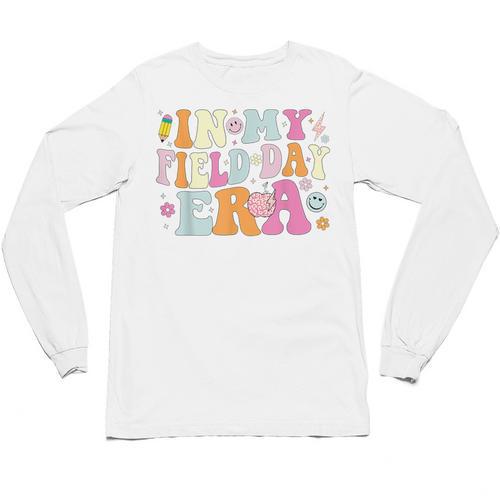 In My Field Day Era Teacher Kids Cute Groovy Field Day Unisex Long Sleeve T-Shirt - teacherstshirts.com UK