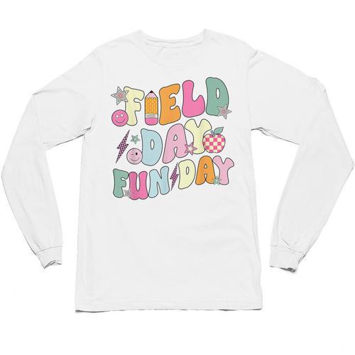Field Day Fun Day Last Day Of School Teacher Student Unisex Long Sleeve T-Shirt - teacherstshirts.com AU