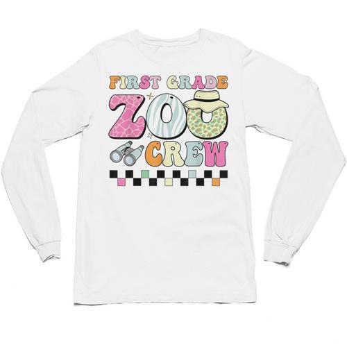 Field Zoo Trip Shirt For Teacher First Grade Crew For Men Women Kids Unisex Long Sleeve T-Shirt - teacherstshirts.com