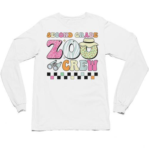 Field Zoo Trip Shirt For Teacher Second Grade Crew Unisex Long Sleeve T-Shirt - teacherstshirts.com