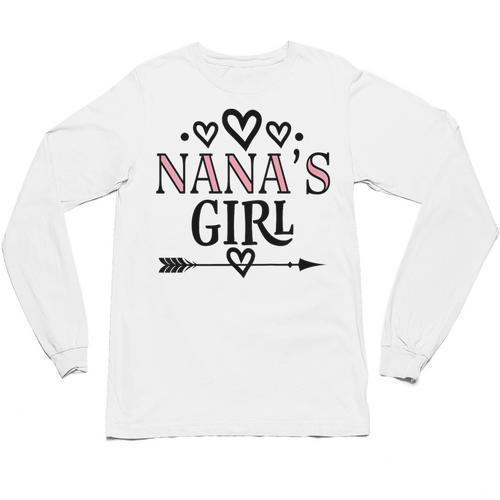Granddaughter Nanas Girl Unisex Long Sleeve T-Shirt - Bostonterriersmerch.com