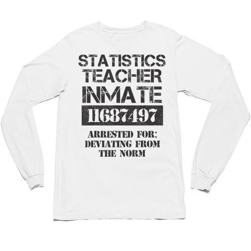 Halloween Statistics Teacher Prisoner Costume Unisex Long Sleeve T-Shirt - teacherstshirts.com CA