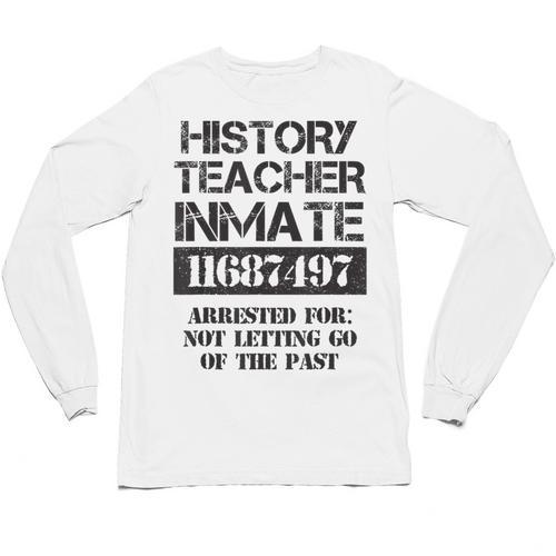 Halloween History Teacher Prisoner Costume Unisex Long Sleeve T-Shirt - teacherstshirts.com UK