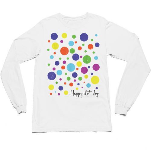 Happy Dot Day 2025 Polka Dot Boys Girls Kids Teacher Dot Day Unisex Long Sleeve T-Shirt - teacherstshirts.com