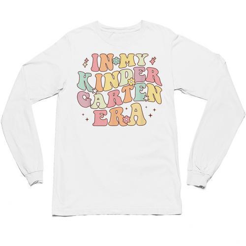 In My Kindergarten Era Retro Back To School Teacher Student Unisex Long Sleeve T-Shirt - teacherstshirts.com
