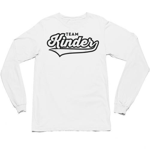 Kindergarten TEAM School Teacher Kinder Baseball-Style Shirt Unisex Long Sleeve T-Shirt - teacherstshirts.com CA