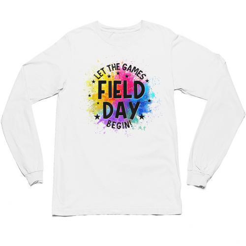 Let The Games Begin Field Day Fun Day Teachers Boys Girls Unisex Long Sleeve T-Shirt - teacherstshirts.com