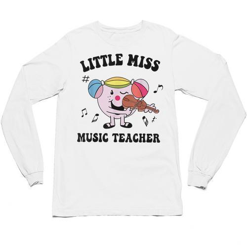 Little Miss Music Teacher Music Teacher Team Unisex Long Sleeve T-Shirt - teacherstshirts.com DE