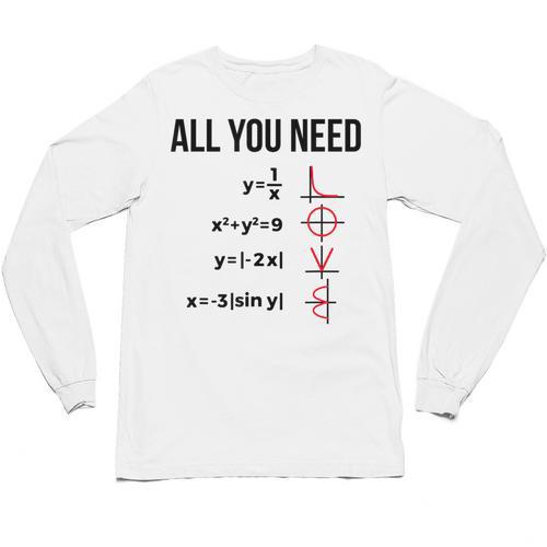 Math Graphs Mathematics Math Teacher Unisex Long Sleeve T-Shirt - teacherstshirts.com