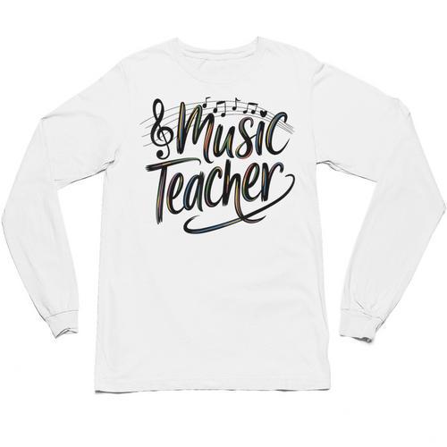 Music Teacher For Women Elementary First Day Of School Unisex Long Sleeve T-Shirt - teacherstshirts.com AU