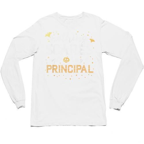 Nothing Scares Me I'm A Principal Teacher Halloween School For Men Women Kids Unisex Long Sleeve T-Shirt - teacherstshirts.com CA