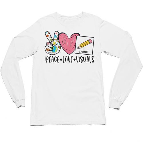 Peace Love Visuals Special Education Teacher Dream Team Unisex Long Sleeve T-Shirt - teacherstshirts.com