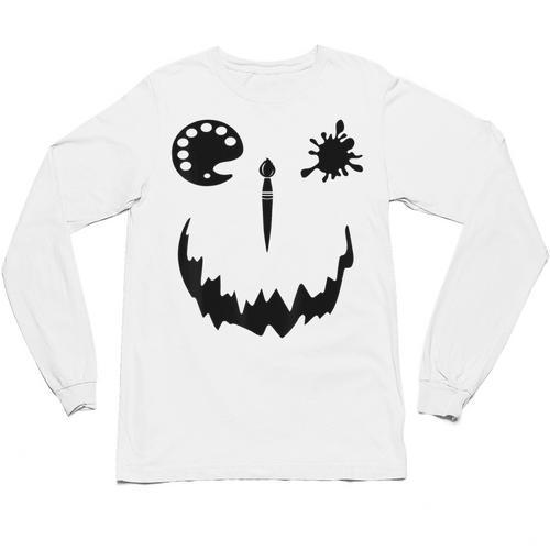 Pumpkin Artist Halloween Art Teacher Unisex Long Sleeve T-Shirt - teacherstshirts.com