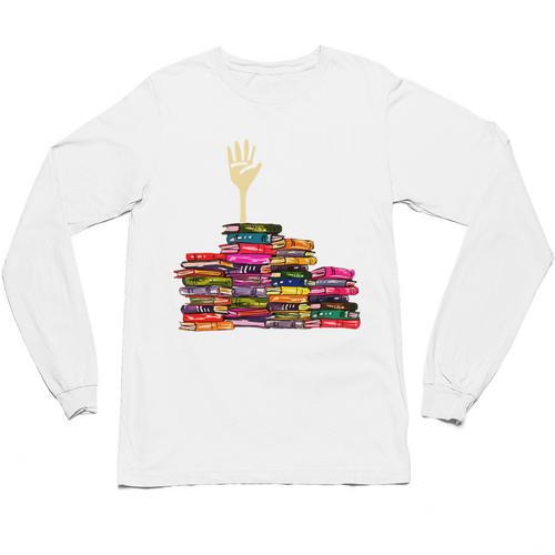 Reading Books Librarian Reader Nerd I'm Ok Teacher School Unisex Long Sleeve T-Shirt - teacherstshirts.com UK