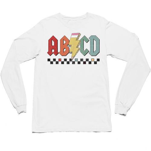 Rock Abcd Back To School Abcd Preschool Teacher Appreciation Unisex Long Sleeve T-Shirt - teacherstshirts.com AU
