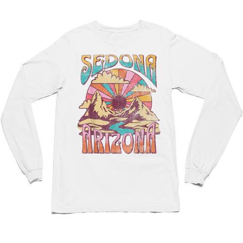 Sedona Arizona Nature Hiking Mountains Outdoors Vintage Unisex Long Sleeve T-Shirt - Bostonterriersmerch.com
