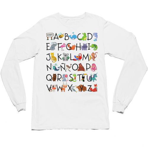 SPANISH ALPHABET MAESTRA SPANISH TEACHER Unisex Long Sleeve T-Shirt - teacherstshirts.com AU