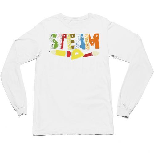 Steam Teacher Science Tech Engineering Arts Maker Unisex Long Sleeve T-Shirt - teacherstshirts.com AU