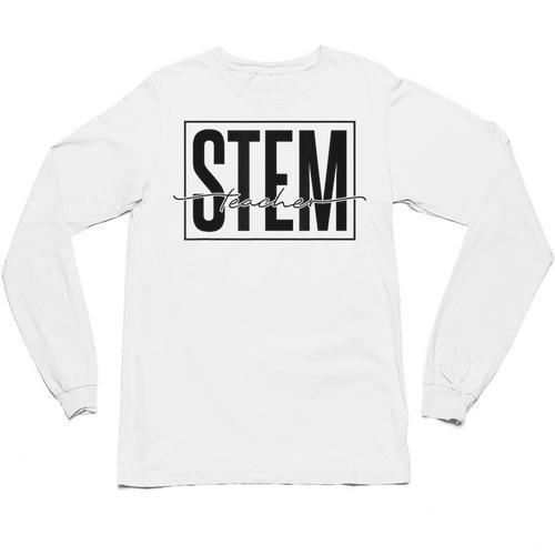Stem Teacher Science Technology Engineering Math Teachers Unisex Long Sleeve T-Shirt - teacherstshirts.com UK