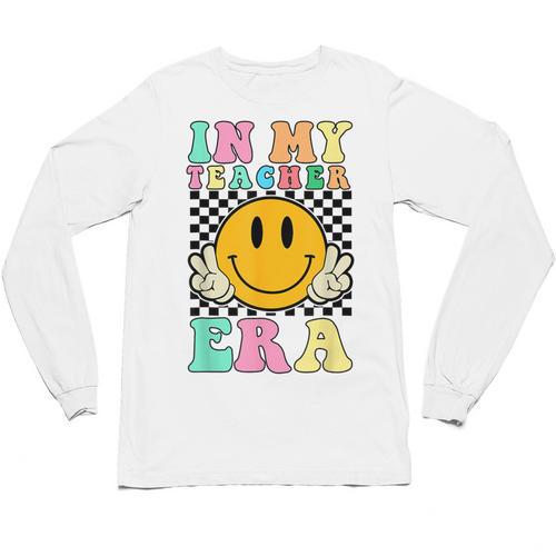 In My Teacher Era Retro Back To School Teacher Student Unisex Long Sleeve T-Shirt - teacherstshirts.com UK