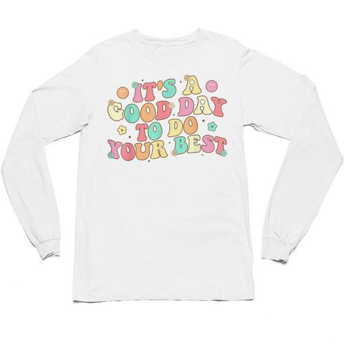 Teacher Testing Shirt It's A Good Day To Do Best Groovy Unisex Long Sleeve T-Shirt - teacherstshirts.com UK