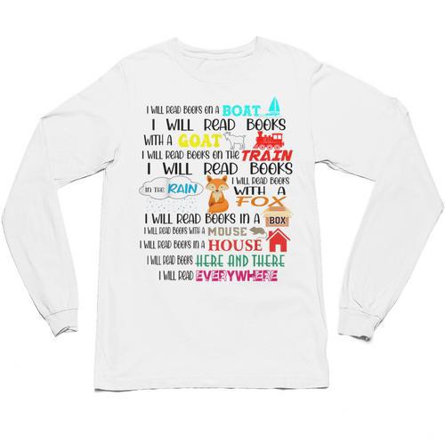 Teacher I Will Read Book On Boat Kids Women Bookworm Unisex Long Sleeve T-Shirt - teacherstshirts.com AU