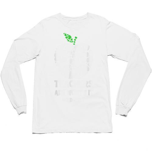 Teachers Are Worth It Red For Ed Unisex Long Sleeve T-Shirt - teacherstshirts.com