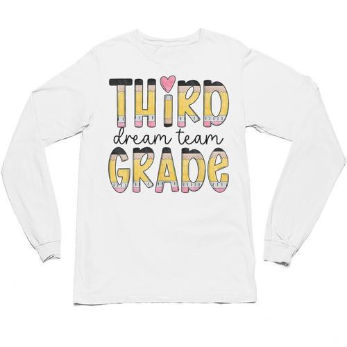 Third Grade Dream Team Back To School 3rd Grade Teacher Unisex Long Sleeve T-Shirt - teacherstshirts.com AU