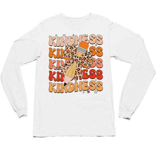Unity Day Orange Kindness Teacher Bow Anti Bullying Be Kind Unisex Long Sleeve T-Shirt - teacherstshirts.com DE