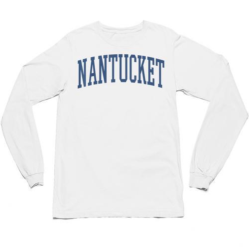 Varsity Grey Nantucket Unisex Long Sleeve T-Shirt - Bostonterriersmerch.com AU