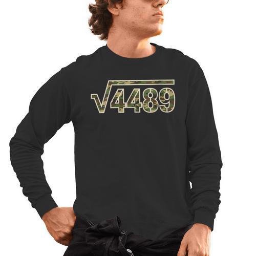 6 7 Army Camo Pattern Meme Square Root 4489 Math Teacher 67 Men's Long Sleeve T-Shirt - teacherstshirts.com UK