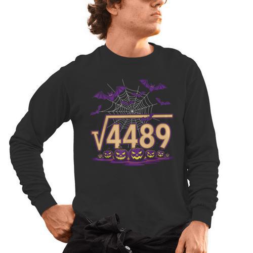 67 Meme Math Teacher Square Root 4489 Halloween Men's Long Sleeve T-Shirt - teacherstshirts.com AU