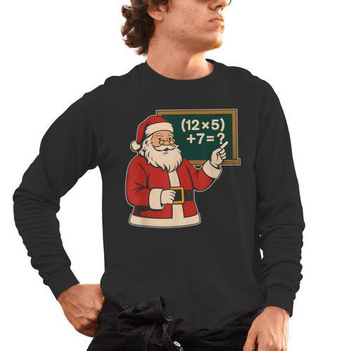 67 Teacher Christmas Santa Six Seven Meme Brainrot Math Joke Men's Long Sleeve T-Shirt - teacherstshirts.com DE