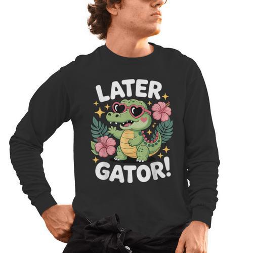 Alligator Later Gator Teacher Summer Last Day Fun Men's Long Sleeve T-Shirt - teacherstshirts.com UK