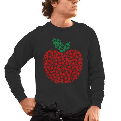 Apple Dot Pattern Art Teacher Appreciation Men Women Humor Men's Long Sleeve T-Shirt - teacherstshirts.com