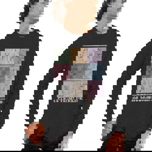 Art Teacher Life Retro Groovy Teaching Future Artists Men&#x27;s Long Sleeve T-Shirt - teacherstshirts.com