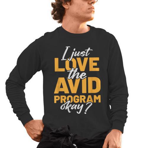 AVID Team Appreciation Essentials AVID Program Teacher Men's Long Sleeve T-Shirt - teacherstshirts.com AU