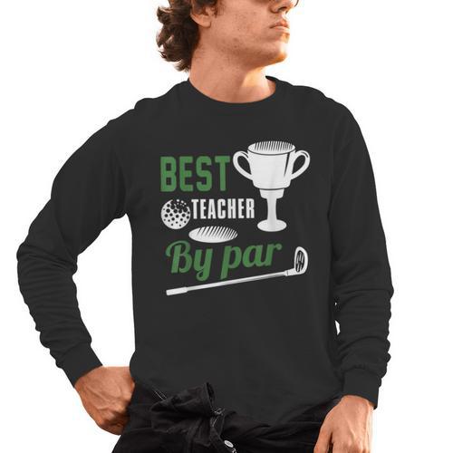 Best Teacher By Par Golf Golfer Men's Long Sleeve T-Shirt - teacherstshirts.com DE