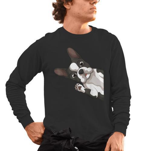 Boston Terrier Bostie Dog Kids Boys Girls Men's Long Sleeve T-Shirt - Bostonterriersmerch.com