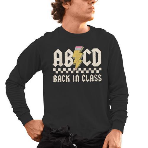 Boys Girls Teachers Rock Back To School ABCD Back In Class Men's Long Sleeve T-Shirt - teacherstshirts.com DE