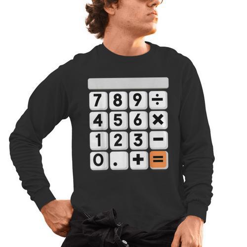 Calculator Easy Halloween Costume For Math Teacher Men's Long Sleeve T-Shirt - teacherstshirts.com AU