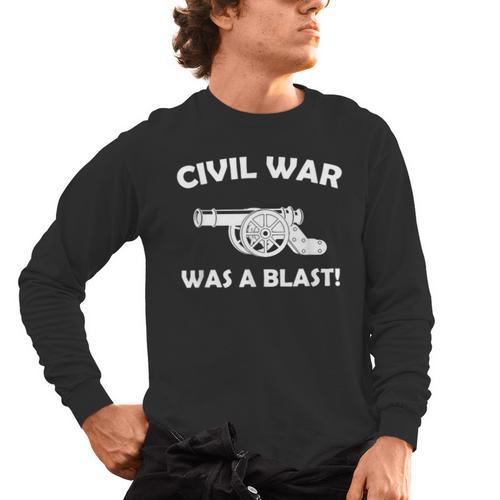 Civil War It Was A Blast History Teacher T-Shirt Men's Long Sleeve T-Shirt - teacherstshirts.com