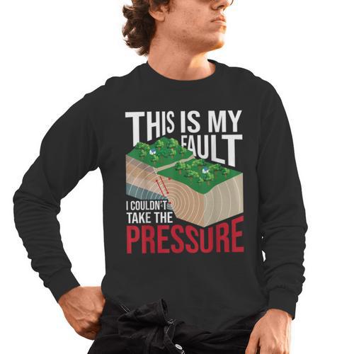 Couldn't Take The Pressure Geology Earth Science Teacher Men's Long Sleeve T-Shirt - teacherstshirts.com CA