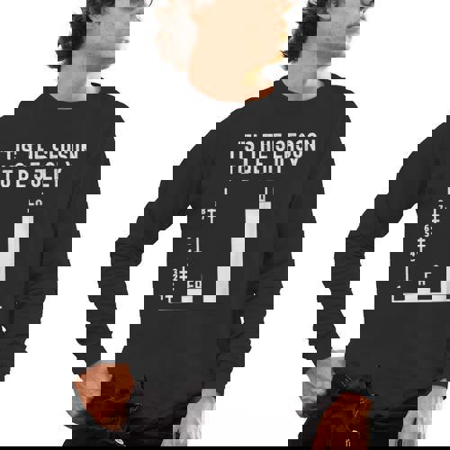 Fa La 8 Math Pun Math Teacher Christmas Men&#x27;s Long Sleeve T-Shirt - teacherstshirts.com